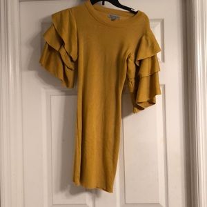 Mustard color dress